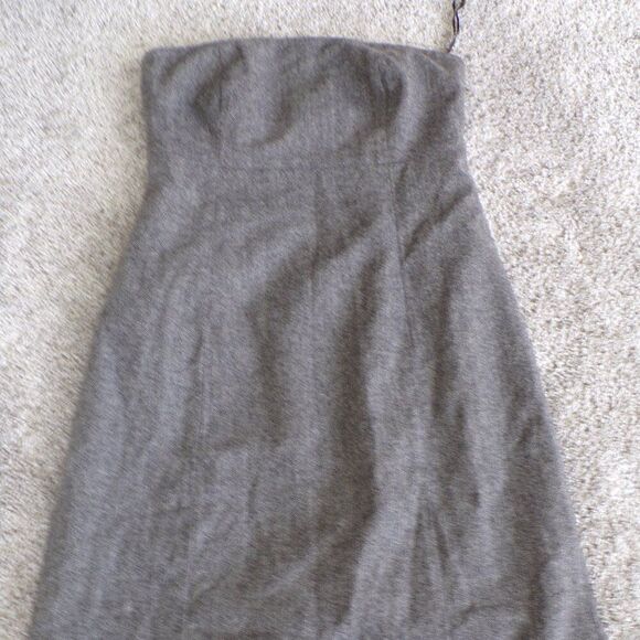 Gap gray strapless Twee Preppy  dress 8 - Picture 3 of 9